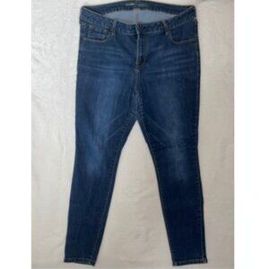 Old Navy Rockstar Midrise Jeans Women 34x29 Size 16 Blue Denim Slim Leg Pockets